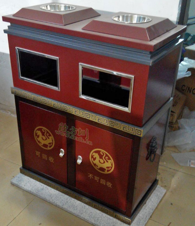 戶(hù)外鋼板分類(lèi)垃圾桶廠家直銷(xiāo)為廣西南寧企業(yè)省錢(qián)