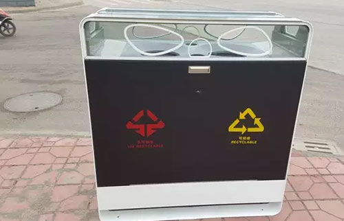 成都高大上果皮箱：有WiFi，靠太陽(yáng)能工作
