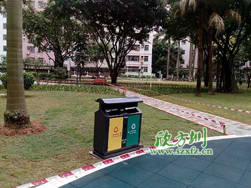 韶關(guān)機(jī)關(guān)鋼制垃圾桶，欣方圳量身定做