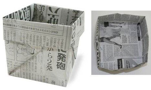 用紙折垃圾桶手工怎么折，學(xué)手工制作折紙垃圾桶